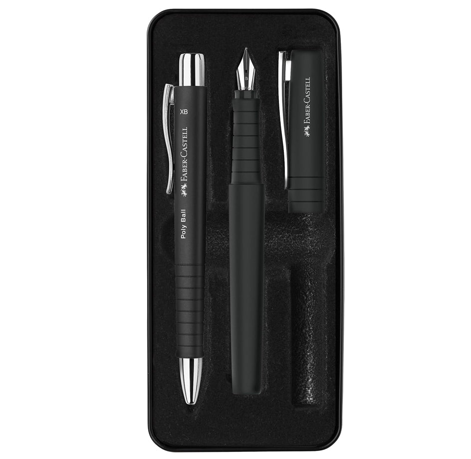 SET STILOU B + PIX XB POLY NEGRU FABER-CASTELL SET STILOU B + PIX XB POLY NEGRU FABER-CASTELL